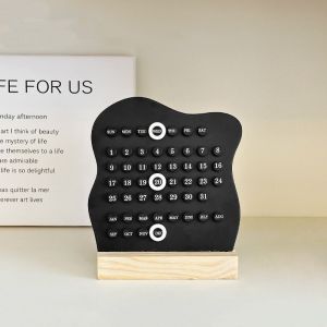1pcs Circular Calendar Perpetual Calendar Handmade DIY Collar Calendar Creative Personalized Office Desktop Decoration