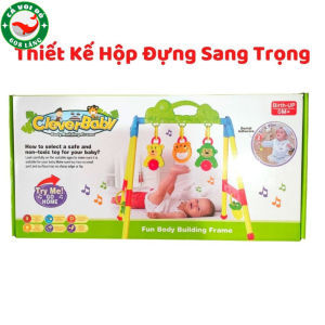 Đồ Chơi Kệ Chữ A Cao Cấp Clever Baby Có Xúc Xắc Cho Bé Phát Triển Toàn Diện