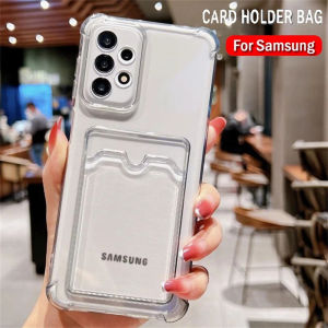 【Super low price】Card Bag Wallet Case for Samsung Galaxy S25 S24 S23 S22 S21 Ultra Plus FE A54 A53 A13 A14 A52 A34 A32 A72 5G Clear Cover Funda