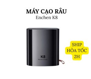 Máy cạo râu Enchen K8 đầu cạo 2D ẩn chống nước 18 lưỡi tự mài pin trâu dùng lâu