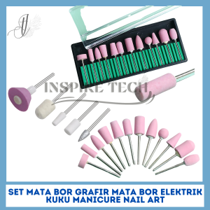BATU ASAH KUKU UKIR AMPLAS GRAFIR 6MM SET 5PC DAN 12PC