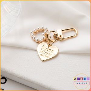Amoki Cute Pearl Shell Keychain Jewelry Pearl Pendant Ladies Fashion Accessories