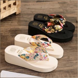 Womens Slippers Cushioning Womens Sandals Flowers Leisure Heightening Comfort Wearable