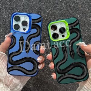 case realme c61 realme c63 c53 c51 c51s note 50 macaron hologram hybrid case so cool snake