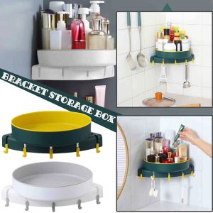 Kitchen Bathroom Makeup Shelf Cosmetic Rack Holder Organizer Storage Box Case Corner Wash Storage Rack