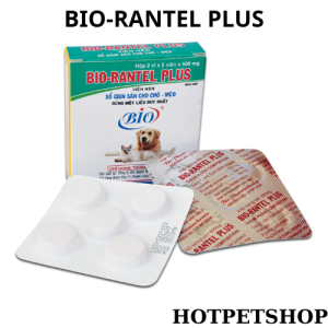 (Lẻ 1 viên) Sổ giun sán Bio Rantel Plus cho Chó Mèo trưởng thành - Medipet