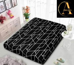 JUAL SARUNG KASUR RESLETING / SPREI RESLETING MOTIF KOTAK HITAM PIGMEN BISA COD