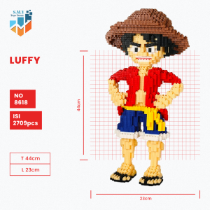 SMY Nano Block One Piece Series Mainan Anak Bricks Education Toys Balok Susun Puzzle Animasi 3D DIY