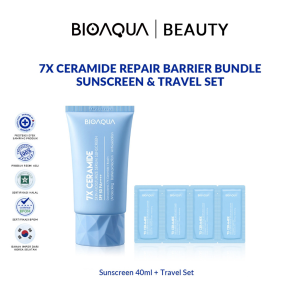 BIOAQUA 7X Ceramide Sunblcok Wajah Sunscreen 40ml Skincare Sunblock Untuk Skin Barrier Sun Block Badan