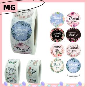 【Magical House】[New HOT FASHION] Flower Thank You Stickers Labels Gift Packaging Stickers Birthday Party Wedding
