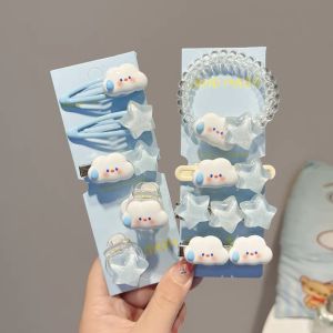 Sweet pink  hair clip cartoon girl hair clip Ktiiy cat duckbill clip love side clip childrens hair accessory