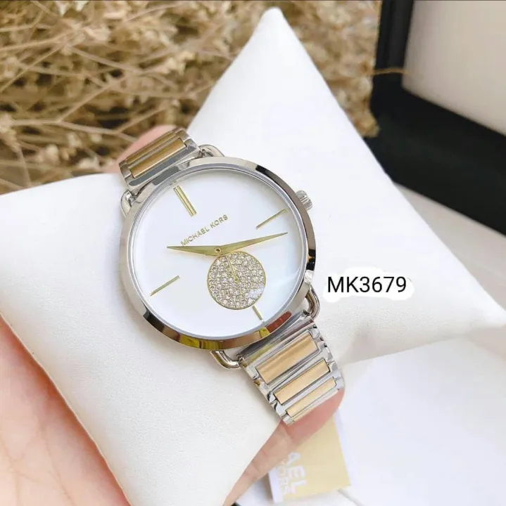 Authentic Michael Kors Portia Silver Gold Two Tone Ladies Watch MK3679 With 1 Year Warranty For Mechanism Lazada Lazada PH