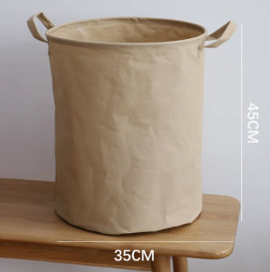 torage Bin Shelf Basket Canvas Fabric Toy BoxWaterproof Coating Nursery Hamper with HandlesGift Basket for HomeOfficeClothesBooks