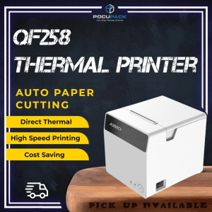 Factory Direct QF258 Thermal Bluetooth Receipt Printer 标签热敏打印机 60mm Large Paper Roll Capacity