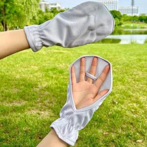 Bảo vệ khỏi ánh mặt trời Lụa băng tay áo Găng tay mỏng chống tia cực tím sương ngón tay Găng tay màn hình cảm ứng mùa hè lỏng tay áo đi xe đạp bảo vệ khỏi tia UV tay áo