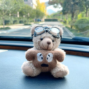 💕Cute Cartoon💕Cartoon Plush Bear Car Ornaments Seat Belt Shoulder Pendant Bag Pendant Christmas可爱车饰挂件