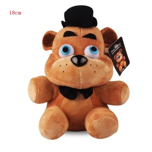 1pcs FNAF Plush 18cm Five Nights At Freddys 4 Fazbear Bear Bonnie Chica Foxy Plush Stuffed Toys Doll Gifts for Children Kids