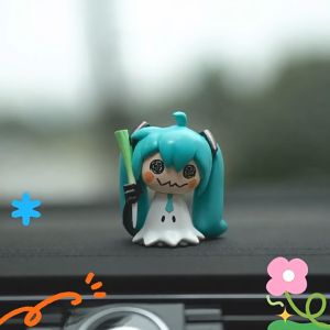 7cm Hatsune Miku Anime Figurine Kawaii Tabletop Decorations Anime Cute Action Figures Doll Model Toys Birthday Halloween Gift