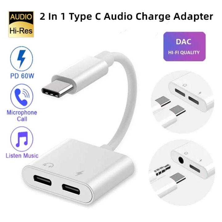 Usb Type C Iphone Charger Plus Headphone In USB Type C To