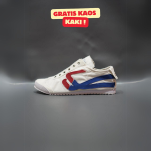 HAWN - SEPATU HAZEL SLIP ON CREAM NAVY 36-43 SNEAKERS SELOP TANPA TALI