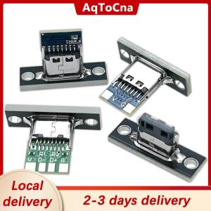 [COD] AqToCna Ship within 24 hours 1pcs Type-C Female Connector Jack Charging Port USB 3.1 Type C Socket With Fixing Plate