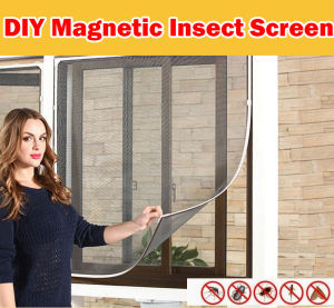 DIY Magnetic Mosquito / Insect Screen Kit window netting mosquito / Rainbow