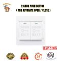 DOOR EXIT 2 GANG PUSH BUTTON / SWITCH  FOR AUTOGATE OPEN / CLOSE. 
