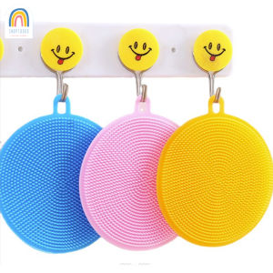 Shoptookd ฟองน้ำซิลิโคนซิลิโคนล้างจาน Sponge Scrubber ฟองน้ำล้างจาน  ทำความสะอาดอเนกประสงค์