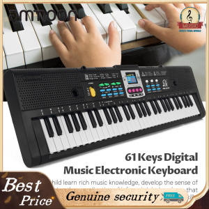 61 Keys Digital Music Electronic Keyboard Kids Multifunctional Electric Piano for Piano Student with Microphone Function Musical Instrument