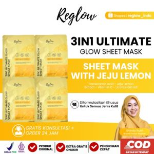 Masker Wajah Perfect Glowing Sheet Mask Reglwo dari dr. Shindy Putri