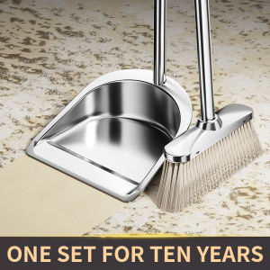 Stainless Steel Dustpan Single Dustpan For Home Poke Large Bucket Sweeping Ash Bucket Iron Sheet Garbage Shovel