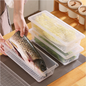 Strawberry.thai กล่องถนอมอาหาร กล่องเก็บอาหาร พร้อมฝาปิด กล่องเก็บอาหารในตู้เย็น มีถาดระบาย