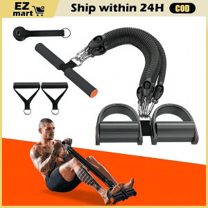 50-100lbs Foot Pedal Resistance Band Elastic Bands Multifunction Pull Rope Gym Tension Rope Set Home Abdominal Muscle Exerciser