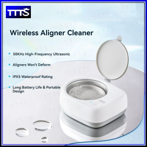 Girjea 18W Portable Ultrasonic Aligner Cleaner - FDA Approved 50KHz Deep Clean USB-C Charging IPX5 Waterproof