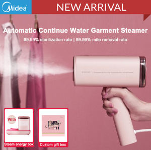 Midea Handheld Garment Steamer Cufay Ironing Machine Steam Iron Fast Heat Up Household Travel Portable Small Mini Clothes Ironing Steam Iron with Gift Box