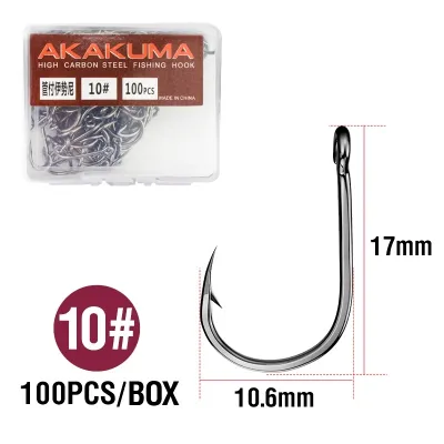 Seawave 100 Pcs Fishing Hook Stainless Set Barbed Fishing Hooks Fishing Accessories Fish Hook Fishing Lure