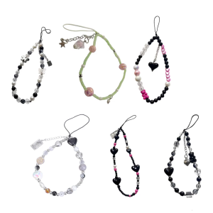 Trái tim tình yêu sáng tạo dây buộc điện thoại di động Keychain đáng yêu Mặt dây chuyền quyến rũ phụ kiện thời trang cho hợp thời trang cô gái sử dụng thường nhật