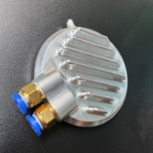 Nắp tròn CNC Nắp cam CNC 3D có ống thông hơi và cảm biến nhiệt Fi cho xe Wave / Dream (có đầu cos)