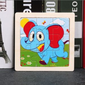 Gratis Ongkir - Puzzle Anak Melatih Kecerdasan / Puzzle Jigsaw 9Pcs / Mini Puzzle Jigsaw Kayu Anak