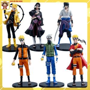 Mô Hình Naruto Bộ 6 Mô Hình Naruto Itachi Sasuke Kakashi Cao 18cm Mô Hình Decor Trang Trí Bộ Sưu Tập Nhân Vật