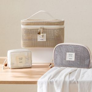 OMQAIO Nhẹ Túi trang điểm lưới Hình vuông Màu sắc đồng nhất Hộp đựng mỹ phẩm Thường ngày Công suất lớn Túi mỹ phẩm lưới trong suốt Lưu trữ cáp dữ liệu