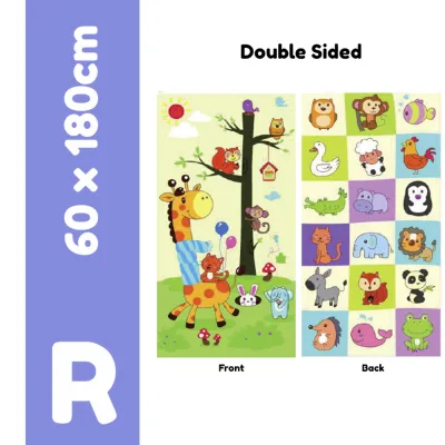 Baby Mat 60x180cm XPE Double Sided Playmat Baby Tikar Kids Foldable Crawling Activity Baby Play Mat Floor Indoor