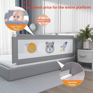 Baby Bed Fence kids barrier Baby Bed Guard Baby Rail Guard Baby Safety Bed Guard Anti-fall Baby Bed Rail Guard baby fence Safety fence Garis katil