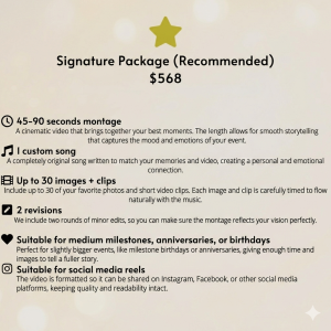 Custom Song + Photo Montage (Singapore) – Personalised Anniversary / Wedding / Birthday Gift