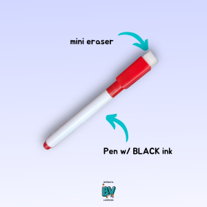 Whiteboard Pen | Dry Erase Pen | Whiteboard Marker (BLACK INK)