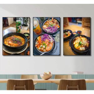 (HCM) Tranh treo tường tráng gương mì cay 7 trang trí quán ăn nhà hàng kèm đinh treo