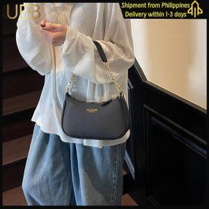 【UEB】PU Leather Shoulder Bag Large Crossbody Bag Fashion Commuter Bag for Women Work Shopping Travel Daily