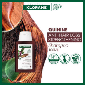 KLORANE - Strengthening Shampoo - With Quinine - Restores Resistance & Vitality - Reduces Hair Loss by 60%* - Sulphate-Free Vegan Formula - For Thinning Tired Hair & Hair Loss - 100 ml