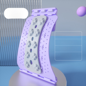 Lumbar Traction Device Purple Beautiful Appearance Multifunction Lumbar Support Back Training