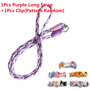 Zeallion Mobile Phone Lanyard Crossbody Pink Rabbit Bear Mobile Phone Back Clip Chain Anti Loss Backpack Style Phone Clip Chain Lanyard